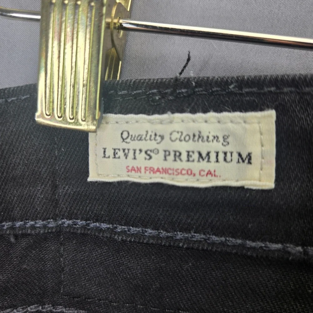 Levi's Jeans 511 Slim Fit 34x30 Black Denim WaterLess Mens Pants Casual
